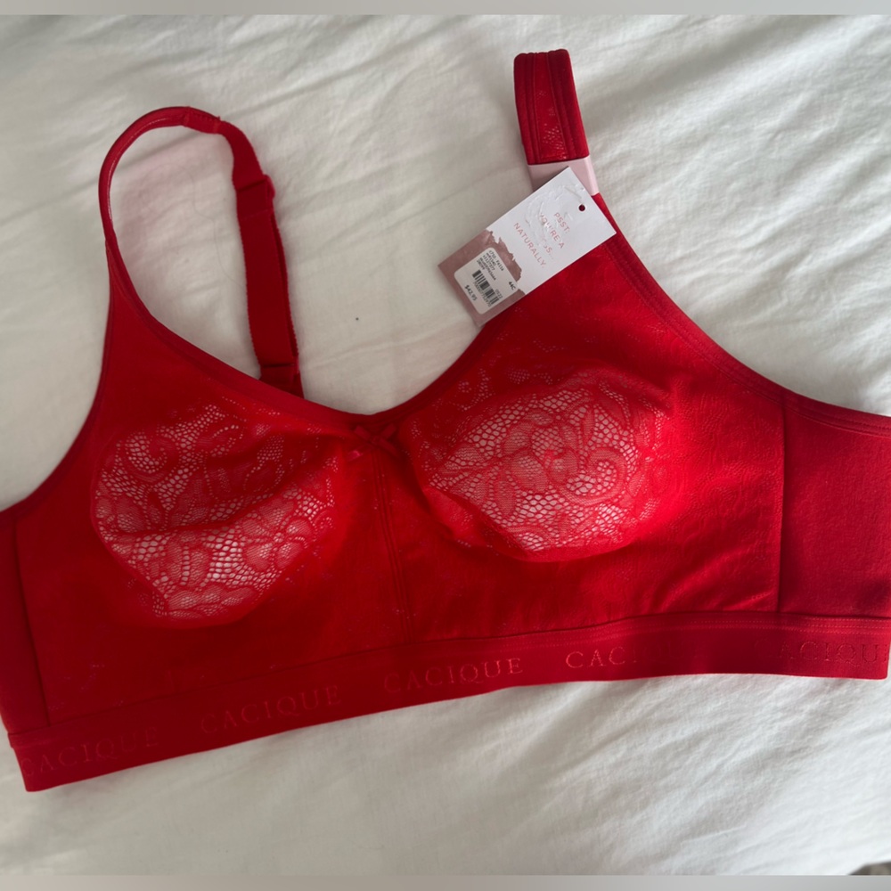 Cacique Red Lace Bra NEW